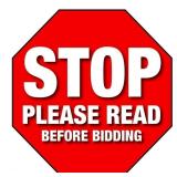 SHIPPING & Pick Up (Please Read Before Bidding)