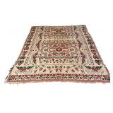 American Eagle and Floral Jacquard Coverlet, 19th Century