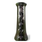 Heintz Sterling On Patinated Bronze Arts & Crafts Vase, c. 1915