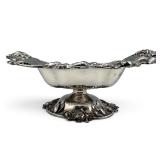 Sterling Silver Rose Pedestal Centerpiece Bowl, J.E. Caldwell & Co.