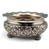 Durgin Company Sterling Silver Floral Repousse Centerpiece Bowl