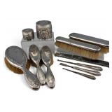 Sterling Silver Eleven Piece Vanity Set