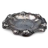 Art Nouveau Sterling Silver Repousse Bowl