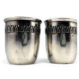 Pair Of French .950 Silver Liqueur Cups