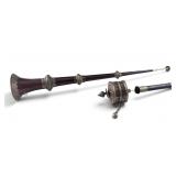 Tibetan Prayer Wheel & Dung-Chen Buddhist Ceremonial Horn