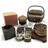 Grouping Of Asian Collectibles, Including Cong And Censers