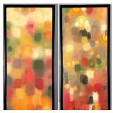 Jeremy Farson (California, Contemporary), Abstract Diptych, Oil On Canvas