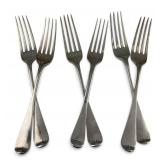 Six George IV Sterling Silver Dessert Forks