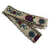 Native American Plains Loom-Beaded Belt