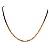 14K Gold Curb Link Chain Necklace