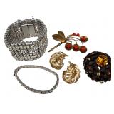 Vintage Costume Jewelry Including Schreiner, Trifari