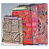 Group of 5 Guna Mola Panels Animals