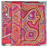 Group of 3 Guna Mola Panels Narrative & Text
