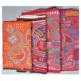 Group of 4 Guna Mola Panels Animals