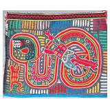 Guna Mola Panel Man Battling Serpent