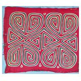 Guna Mola Panel Mirrored Scrolls