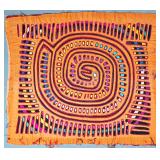 Guna Mola Panel Coiled Serpent