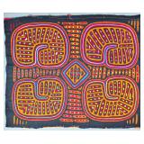 Guna Mola Panel Four Abstract Geometric Motifs