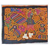Guna Mola Panel Soulbird with Spirit Figure
