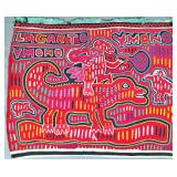 Guna Mola Panel The Alligator and the Monkey