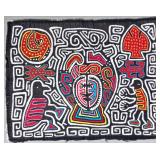 Guna Mola Panel Abstract Spiritual