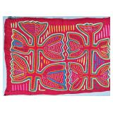 Guna Mola Panel Abstract Botanical