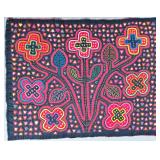 Guna Mola Panel Stylized Floral Composition