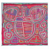 Guna Mola Panel Abstract Botanical