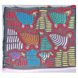 Guna Mola Panel Group of Stylized Animals