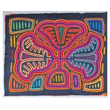 Guna Mola Panel Abstract Botanical Design
