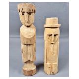Pair of Guna Nuchu Carved Wood Medicine Figures