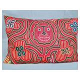 Guna Mola Pillow Anthropomorphic Face