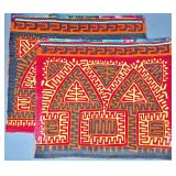 Guna Mola Panel Pair of Triangular Compositions