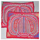Guna Mola Panel Solar Radiance with Zigzag Borders