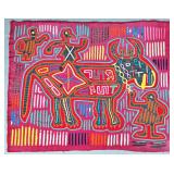 Guna Mola Panel Horned Bull