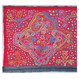 Guna Mola Panel Abstract Botanical