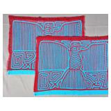 Guna Mola Panel Matched Pair Thunderbird
