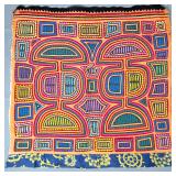 Guna Mola Panel Abstract Geometric