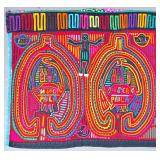 Guna Mola Panel Paired Oval Compositions