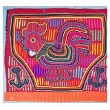 Guna Mola Panel Rooster with Anchors