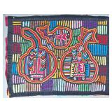 Guna Mola Panel Spiritual Gourd Forms