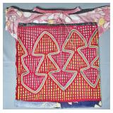 Guna Mola Blouse Interlocking Arrow and Triangle Grid Composition