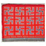 Guna Mola Panel Hooked Cross Repeat