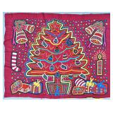 Guna Mola Panel Decorated Christmas Tree