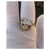 14k natural diamond heirloom-quality statement ring