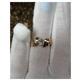 .54 ct center natural diamond in a unique sculpted setting ring
