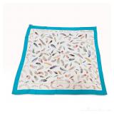 Hermes Plumes Silk Carre Scarf by Henri de Linares