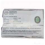 Certified Natural Greenish Orange Sapphire