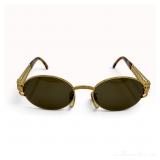 A Pair of Vintage Fendi Gold-Tone Oval Sunglasses, Model SL 7031