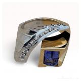 14k Tanzanite Diamond Ring